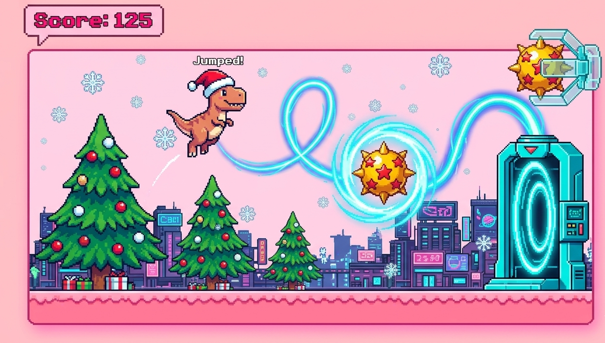 Noel Dino Game